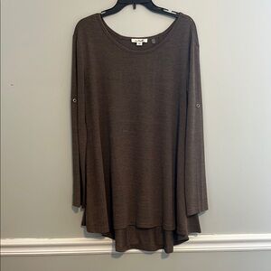 Brown Long Sleeve Top